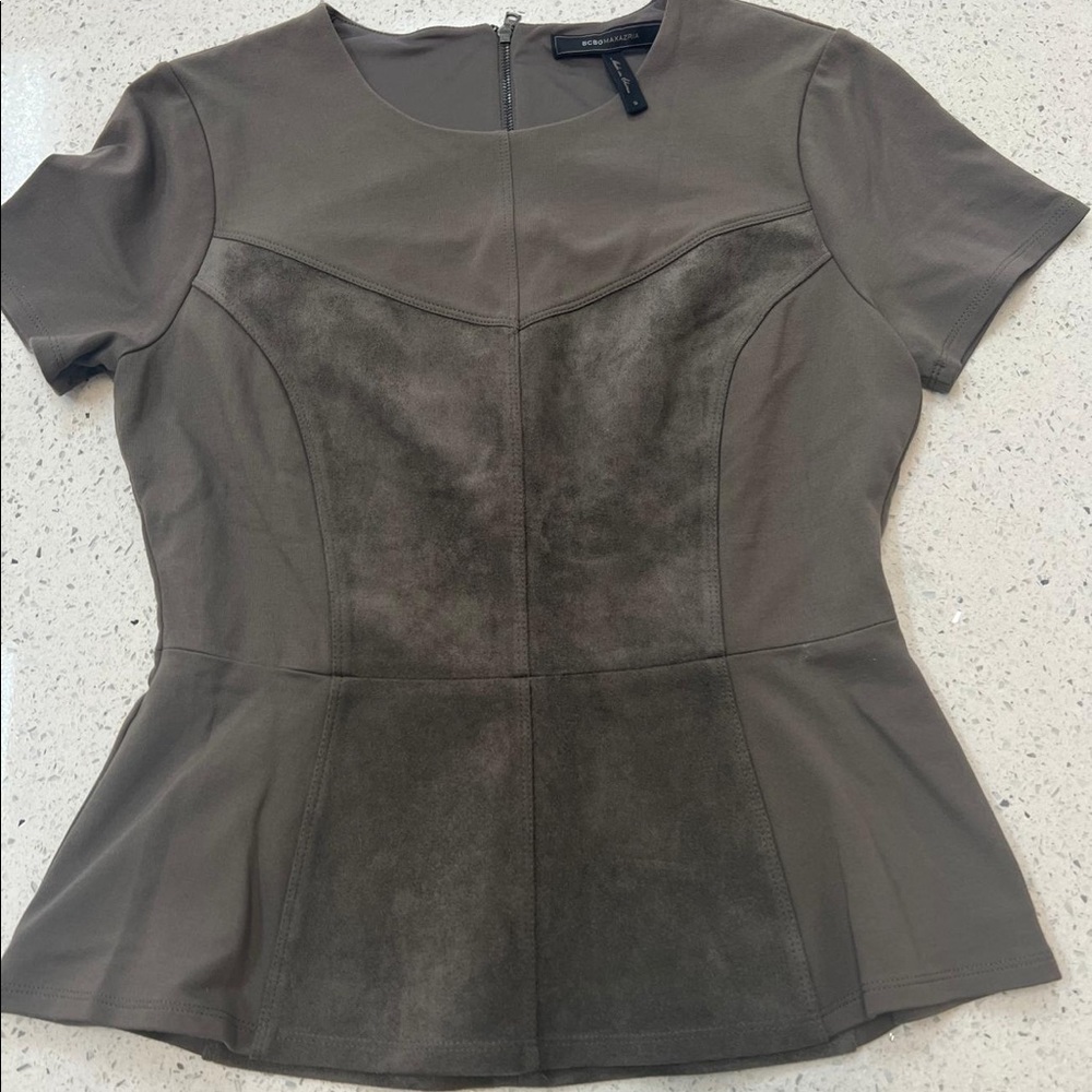 Faux Suede like top